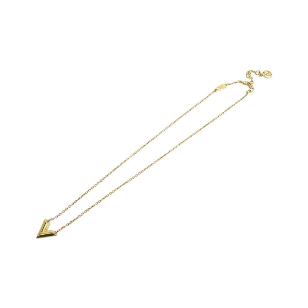 LOUIS VUITTON Gold Necklace - Picture 2 of 5
